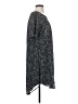 Ann Taylor LOFT 100% Polyester Graphic Black Casual Dress Size S - photo 4