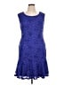 Connected Apparel Blue Cocktail Dress Size 14 - photo 1