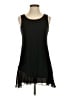 Logo Layers Solid Black Casual Dress Size XS - photo 1