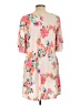 Assorted Brands Floral Ivory Casual Dress Size L - photo 2