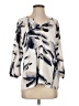 Nic + Zoe 100% Polyester Ivory 3/4 Sleeve Blouse Size S - photo 1
