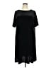 Lands' End Solid Black Casual Dress Size 2X - photo 1