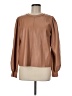 LA Made Brown Long Sleeve Blouse Size M - photo 1