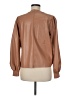 LA Made Brown Long Sleeve Blouse Size M - photo 2