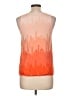 Mara Hoffman Orange Sleeveless Blouse Size L - photo 2