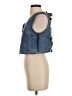 Zara TRF Blue Sleeveless Blouse Size S - photo 5