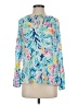 Lilly Pulitzer 100% Rayon Blue Long Sleeve Blouse Size S - photo 1