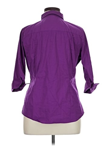 Worthington 3/4 Sleeve Button-Down Shirt (view 2)