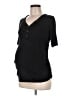 Isabel Maternity Black Short Sleeve Top Size Med Maternity - photo 1