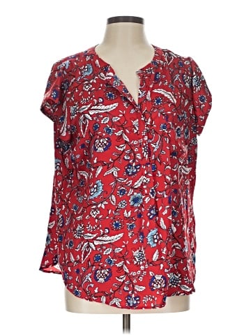 Liz Claiborne Short Sleeve Blouse (view 1)