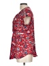 Liz Claiborne 100% Polyester Red Short Sleeve Blouse Size L - photo 5