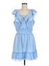 Parker 100% Polyester Blue Casual Dress Size 12 - photo 1