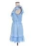 Parker 100% Polyester Blue Casual Dress Size 12 - photo 5