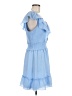 Parker 100% Polyester Blue Casual Dress Size 12 - photo 4