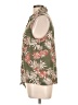 Eden & Olivia Tropical Green Sleeveless Blouse Size L - photo 5