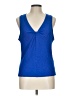 DKNY Blue Sleeveless Blouse Size L - photo 1