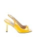 Manolo Blahnik 100% Leather Color Block Yellow heels Size EU 36 1/2 - photo 1