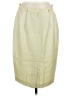 Escada Solid Yellow Ivory Wool Skirt Size EU 42 / US 12 - photo 1