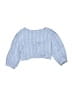 Zara Blue 3/4 Sleeve Blouse Size 7 - photo 1