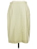 Escada Solid Yellow Ivory Wool Skirt Size EU 42 / US 12 - photo 2