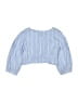 Zara Blue 3/4 Sleeve Blouse Size 7 - photo 2