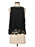 Design Lab Lord & Taylor 100% Polyester Black Sleeveless Blouse Size XS - photo 1