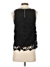 Design Lab Lord & Taylor 100% Polyester Black Sleeveless Blouse Size XS - photo 2