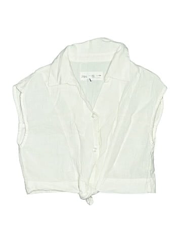 Zara Sleeveless Button-Down Shirt (view 1)