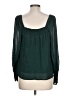 She + Sky Green Long Sleeve Blouse Size L - photo 2