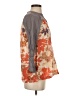 Odille 100% Cotton Gray 3/4 Sleeve Blouse Size 0 - photo 4