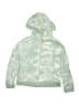 Monoprix Tie-dye Green Zip Up Hoodie Size 12 - photo 1