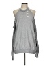 Topshop Gray Sleeveless T-Shirt Size 10 - photo 1