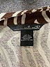 Willi Smith 100% Linen Animal Print Brown 3/4 Sleeve Blouse Size L - photo 7