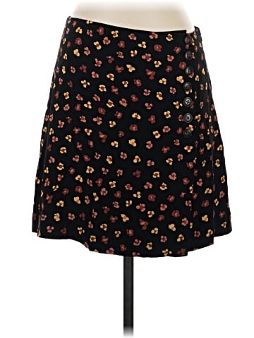 Madewell Side-Button A-Line Mini Skirt in Feline Floral (view 1)