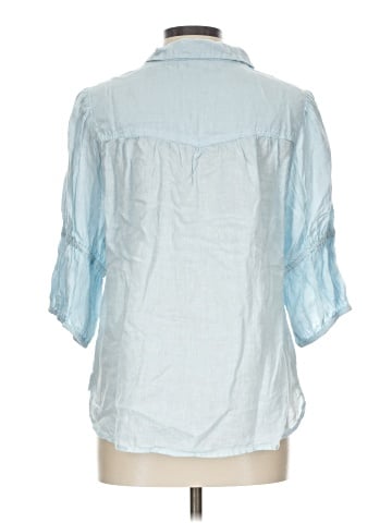 Pilcro 3/4 Sleeve Button-Down Shirt (view 2)