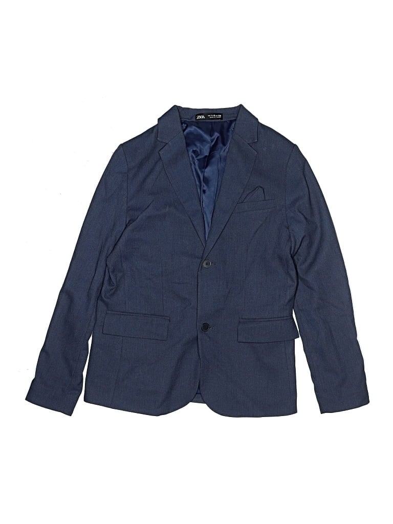 Pre-owned Zara Kids' Blazer Jacket In Blue