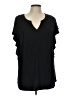 Meadow Rue Black Short Sleeve Top Size L - photo 1