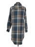 Happily Grey 100% Polyester Plaid Gray Casual Dress Size S - photo 2