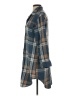 Happily Grey 100% Polyester Plaid Gray Casual Dress Size S - photo 5