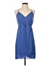 Express 100% Polyester Solid Blue Cocktail Dress Size XS - photo 1