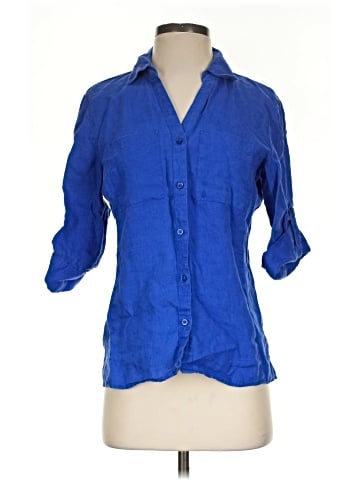 Ellen Tracy 3/4 Sleeve Button-Down Shirt (view 1)