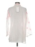 Taj 100% Cotton White 3/4 Sleeve Blouse Size S - photo 2