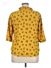 Park Avenue Yellow 3/4 Sleeve Blouse Size 14 - photo 2