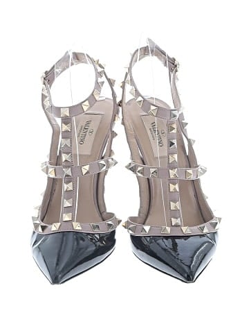 Valentino Garavani Patent Rockstud Caged Pumps 100 MM (view 2)
