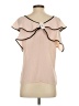 Ann Taylor LOFT Outlet 100% Polyester Pink Short Sleeve Blouse Size XS - photo 2
