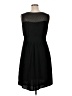 ROMY Solid Black Casual Dress Size XL - photo 2