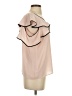 Ann Taylor LOFT Outlet 100% Polyester Pink Short Sleeve Blouse Size XS - photo 4