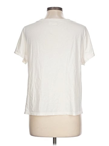 Madewell Softfade Cotton V-Neck Crop Tee (view 2)
