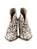 Vince Camuto 100% Leather Animal Print Ivory Ankle Boots Size 8 - photo 2