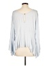 Unbranded Silver Long Sleeve Blouse Size L - photo 2